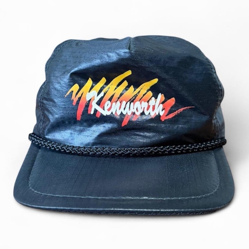Vintage 90s Kenworth Trucker Auto Retro Gradient Graphic Hat Cap OSFA
